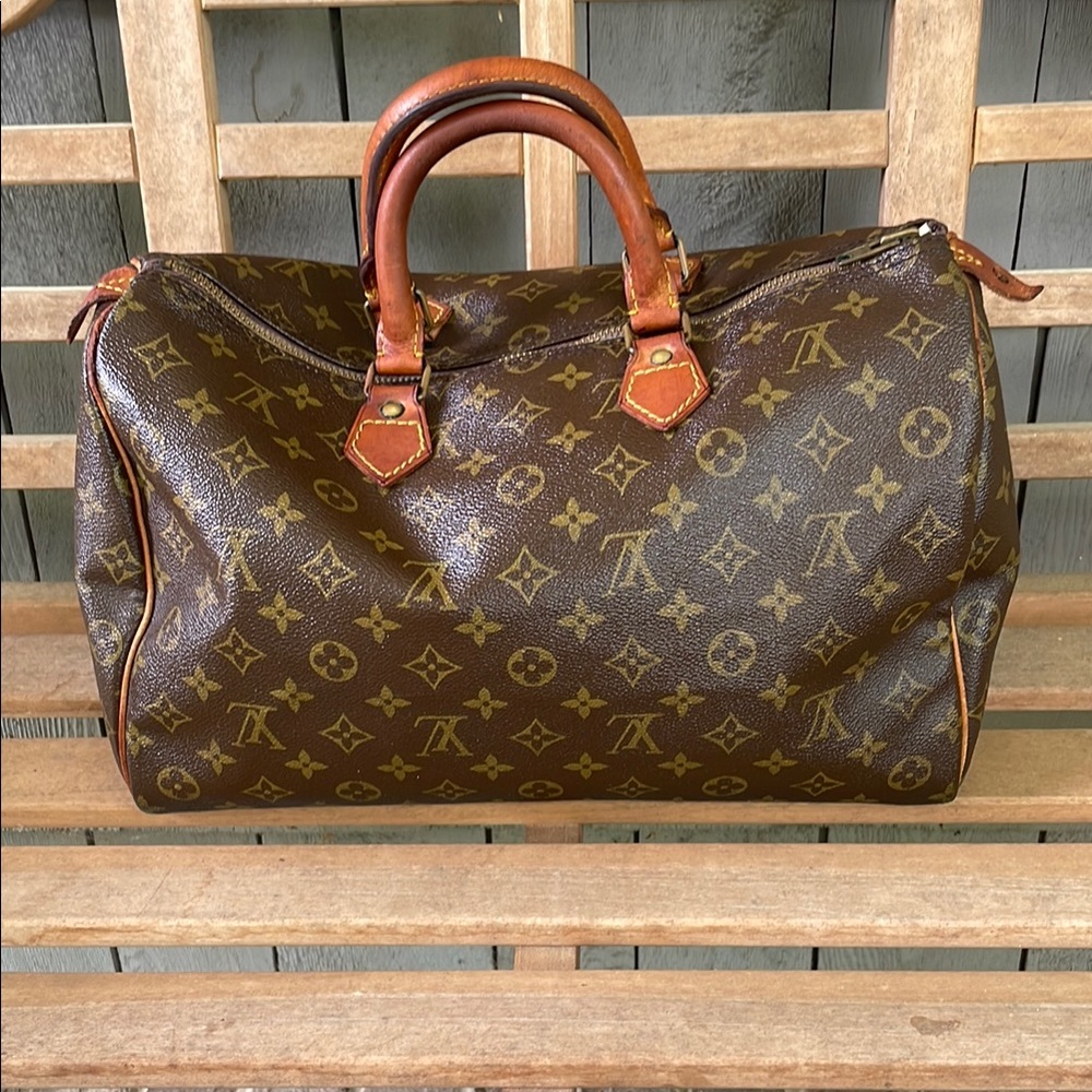 Louis Vuitton Speedy 45  Brown Monogram Handbag
